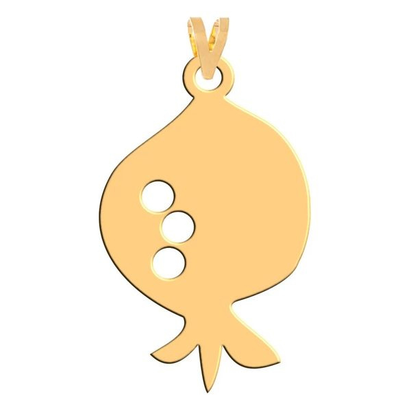 آویز گردنبند طلا 18 عیار شمیم گلد گالری مدل انار 634 آویز گردنبند طلا 18 عیار شمیم گلد گالری مدل انار 634