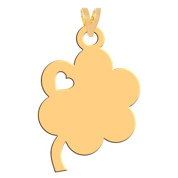 آویز گردنبند طلا 18 عیار شمیم گلد گالری مدل درخت و قلب