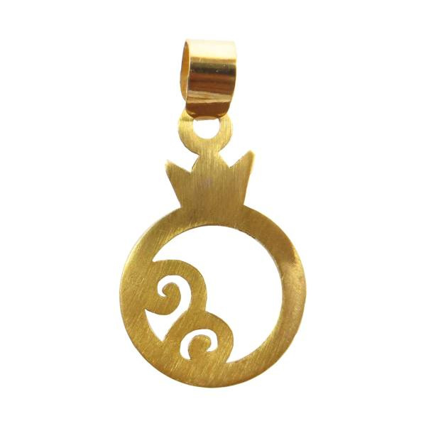 آویز گردنبند طلا 18 عیار شمیم گلد گالری مدل NZ-120PL