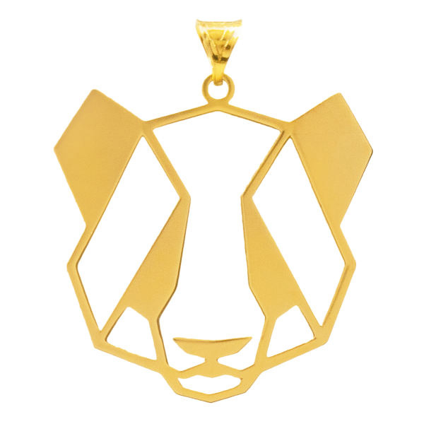 آویز گردنبند طلا 18 عیار شمیم گلد گالری طرح پاندا مدل DP77