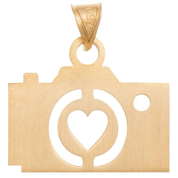 آویز گردنبند طلا 18 عیار شمیم گلد گالری طرح دوربین کد SG310