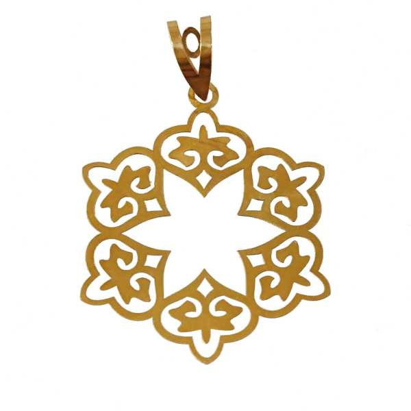 آویز گردنبند طلا 18 عیار شمیم گلد گالری مدل M943