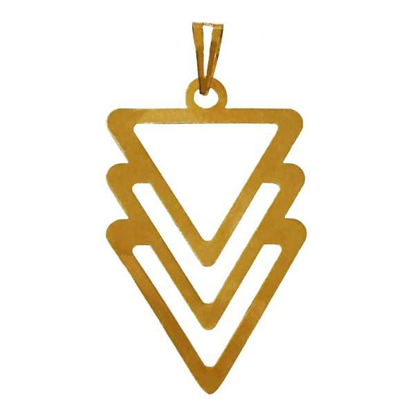 آویز گردنبند طلا 18 عیار شمیم گلد گالری مدل P2