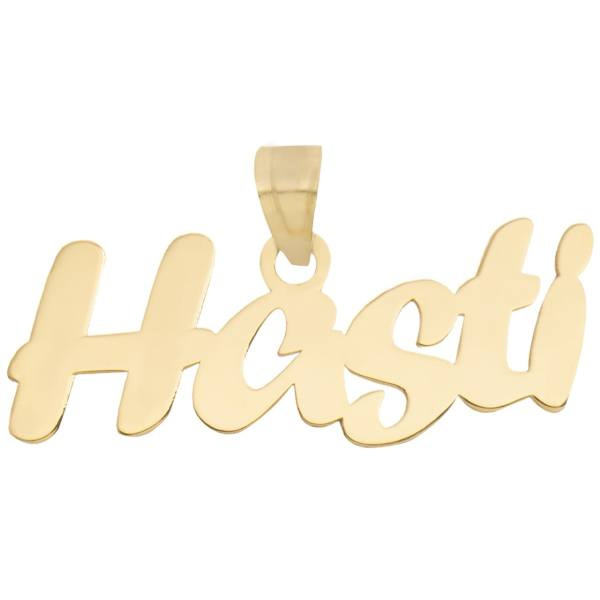 آویز گردنبند طلا 18 عیار شمیم گلد گالری طرح هستی مدل SG090