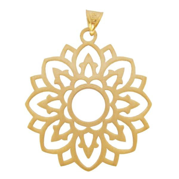 آویز گردنبند طلا 18 عیار شمیم گلد گالری مدل SG166