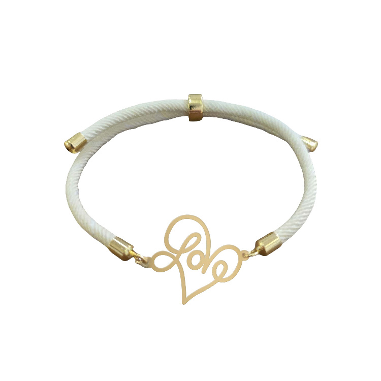 دستبند طلا 18 عیار زنانه شمیم گلد گالری مدل LOVE کد D72-19 دستبند طلا 18 عیار زنانه شمیم گلد گالری مدل LOVE کد D72-19