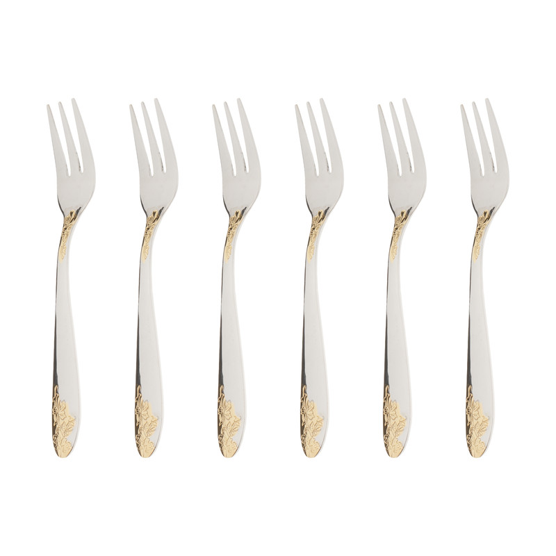 چنگال میوه خوری ناب استیل مدل امپریال بسته 6 عددی