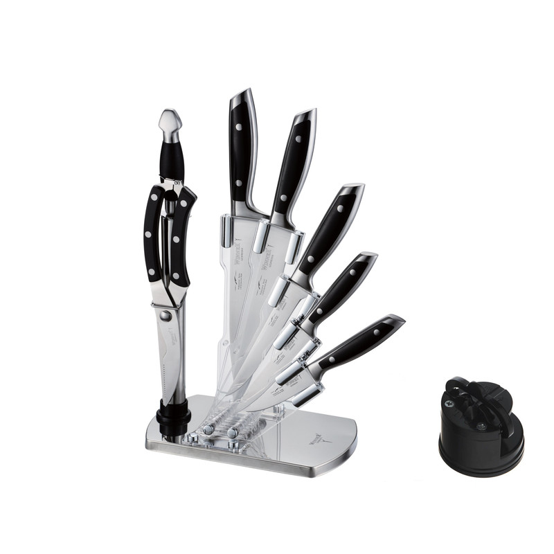 ست چاقو آشپزخانه 8 پارچه وینر مدل NWG9.PLUS به همراه چاقو تیزکن ست چاقو آشپزخانه 8 پارچه وینر مدل NWG9.PLUS به همراه چاقو تیزکن