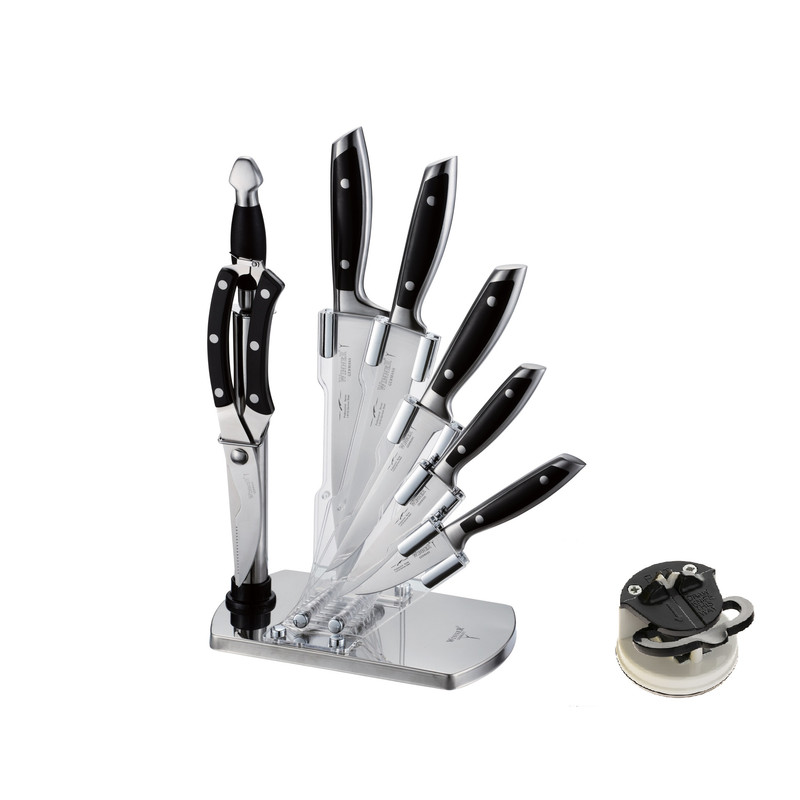 ست چاقو آشپزخانه وینر مدل KWG9.PLUS به همراه چاقو تیز کن ست چاقو آشپزخانه وینر مدل KWG9.PLUS به همراه چاقو تیز کن