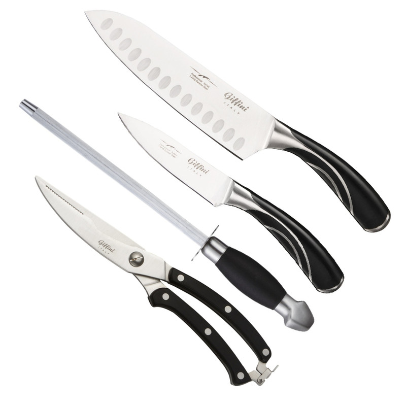 ست چاقوی اشپزخانه 4 پارچه جی فی نی کد G-01 PLUS ست چاقوی اشپزخانه 4 پارچه جی فی نی کد G-01 PLUS