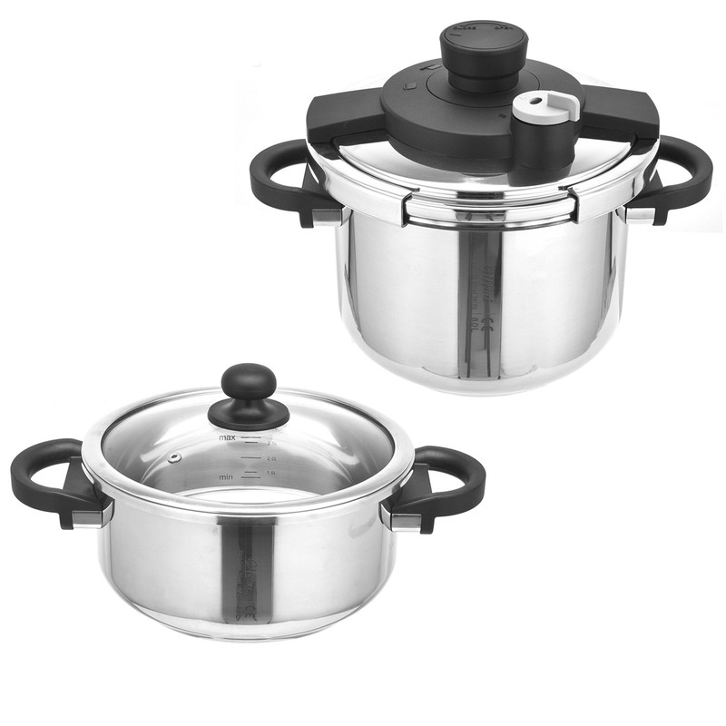 زودپز دوقلو جی فی نی مدل 03 گنجایش 4 و 6 لیتر زودپز دوقلو جی فی نی مدل 03 گنجایش 4 و 6 لیتر