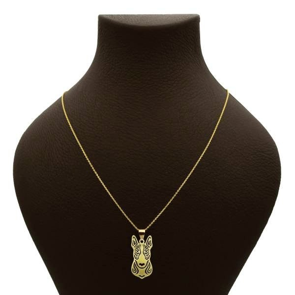 گردنبند طلا 18 عیار زنانه شمیم گلد گالری طرح سگ کد UN0155