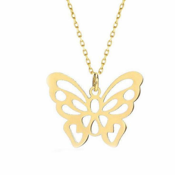 گردنبند طلا 18 عیار زنانه شمیم گلد گالری مدل حصیری