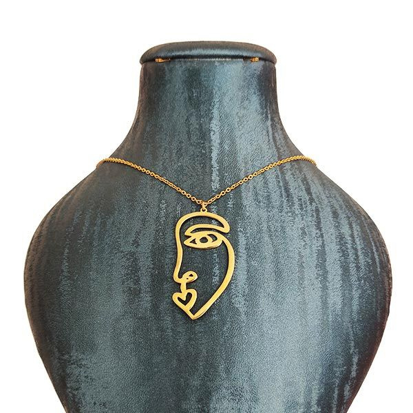 گردنبند طلا 18 عیار زنانه شمیم گلد گالری مدل رخ