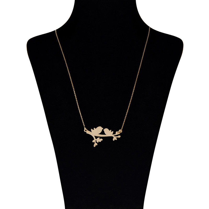 گردنبند طلا 18 عیار زنانه شمیم گلد گالری مدل Dm1060