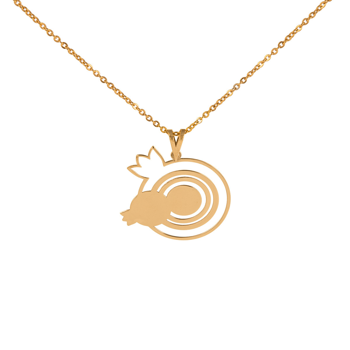 گردنبند طلا 18 عیار زنانه شمیم گلد گالری مدل انار کد g300