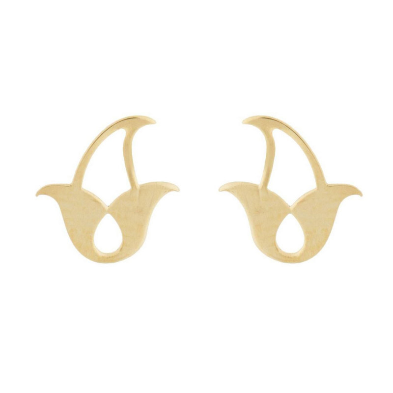 گوشواره طلا 18 عیار شمیم گلد گالری مدل EL75