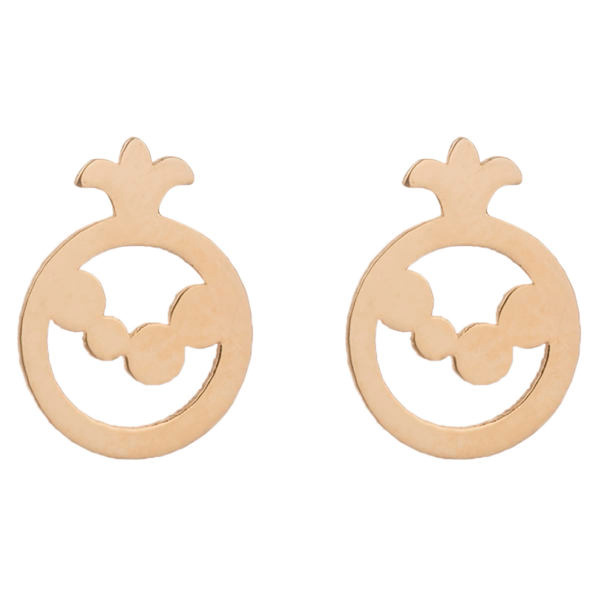 گوشواره طلا 18 عیار شمیم گلد گالری مدل De5014