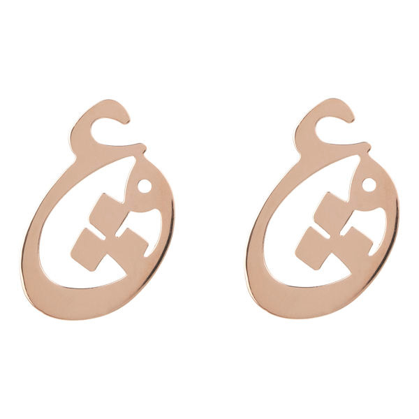 گوشواره طلا 18 عیار شمیم گلد گالری مدل A536