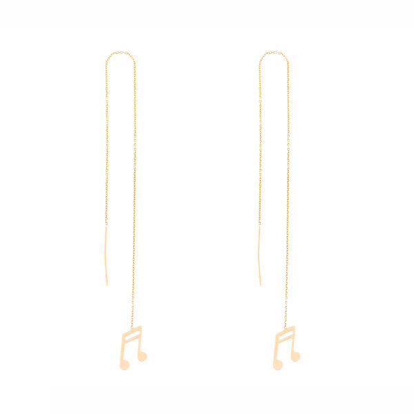 گوشواره طلا 18 عیار شمیم گلد گالری کد EA136