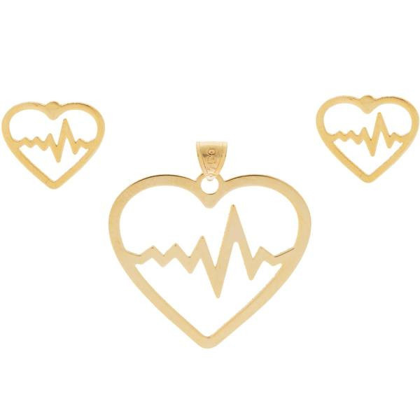 نیم ست طلا 18 عیار زنانه شمیم گلد گالری مدل 0865 نیم ست طلا 18 عیار زنانه شمیم گلد گالری مدل 0865