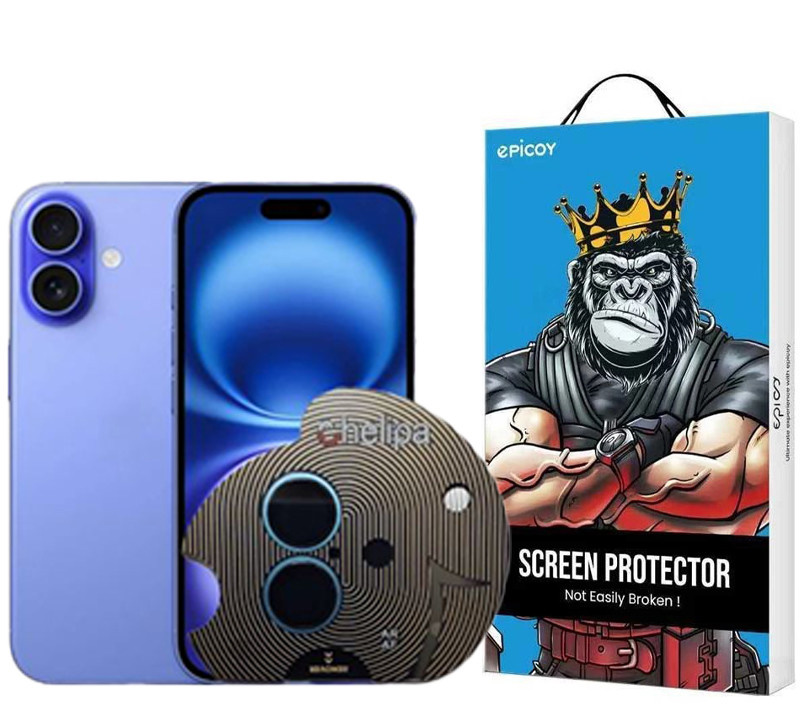 محافظ لنز دوربین اپیکوی مدل Chelipa مناسب برای گوشی موبایل اپل iPhone 16 / 16 Plus محافظ لنز دوربین اپیکوی مدل Chelipa مناسب برای گوشی موبایل اپل iPhone 16 / 16 Plus