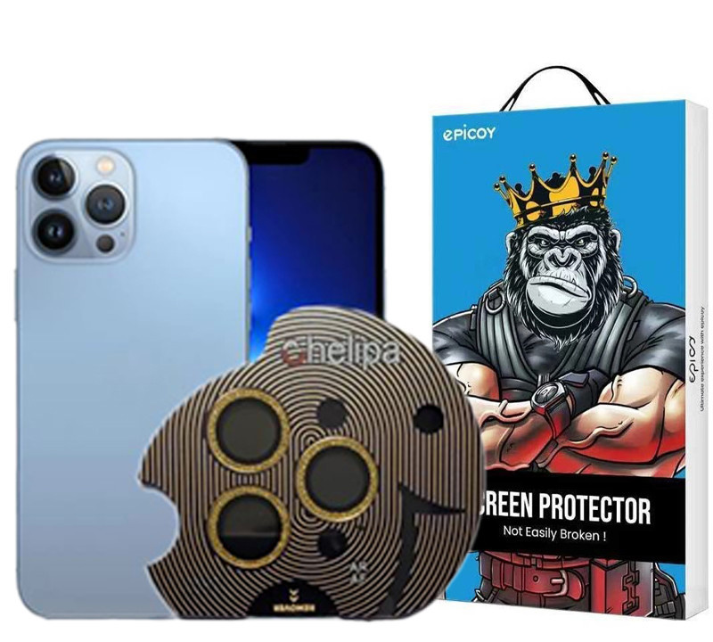 محافظ لنز دوربین اپیکوی مدل Chelipa Shine مناسب برای گوشی موبایل اپل iPhone 13 Pro Max / 13 Pro