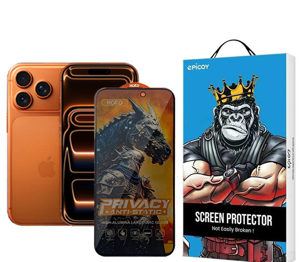 محافظ صفحه نمایش حریم شخصی اپیکوی مدل Knight Privacy مناسب برای گوشی موبایل اپل iPhone 17 Pro / 17 / 16 Pro