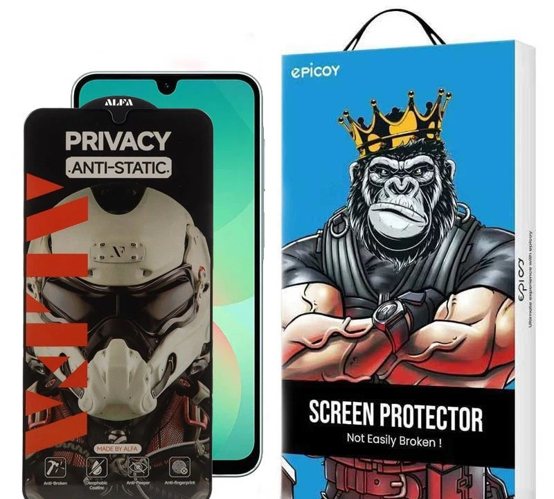 محافظ صفحه نمایش حریم شخصی اپیکوی مدل Alpha مناسب برای گوشی موبایل سامسونگ Galaxy A17 / A26 /A16