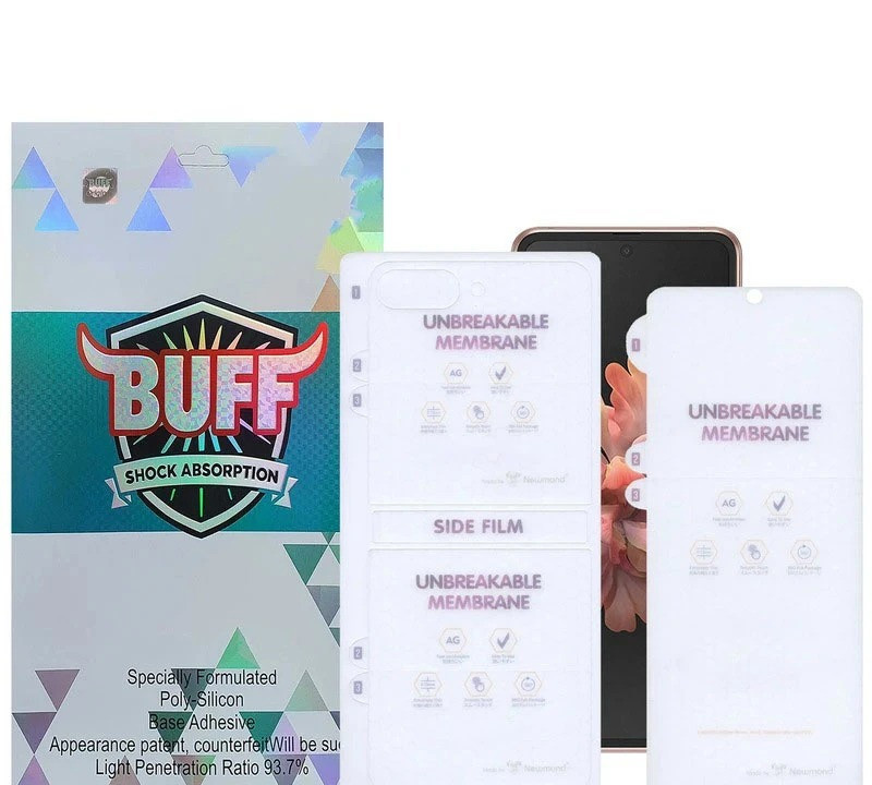 محافظ صفحه نمایش مات بوف مدل Hydrogel-Matte مناسب برای گوشی موبایل سامسونگ Galaxy Z Flip 7 به همراه محافظ پشت گوشی