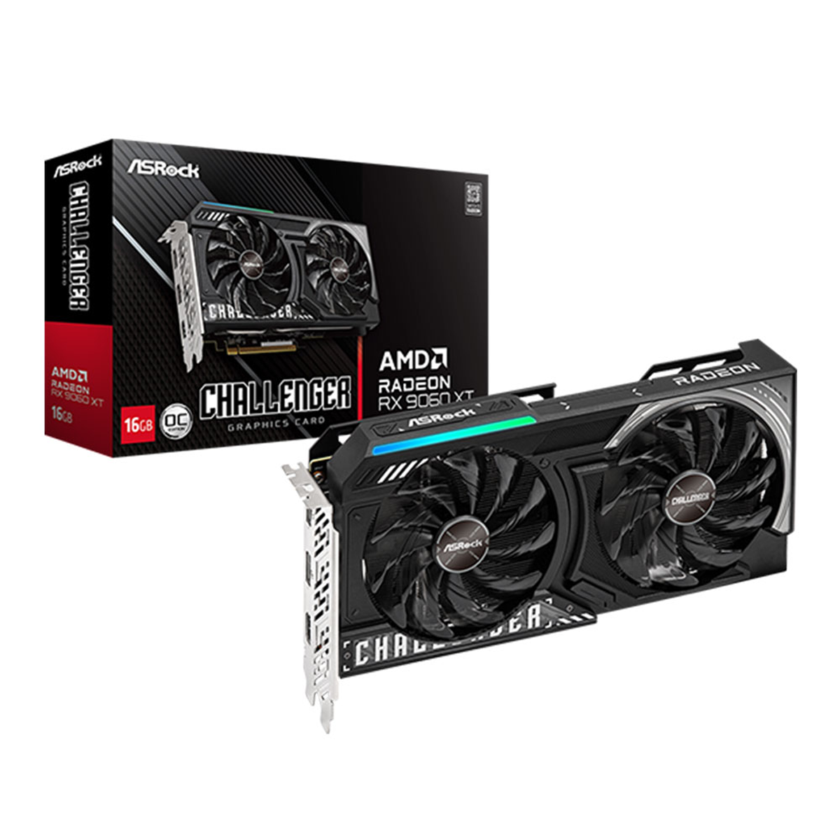 کارت گرافیک ازراک مدل AMD Radeon RX 9060 XT Challenger 16GB OC-small-image