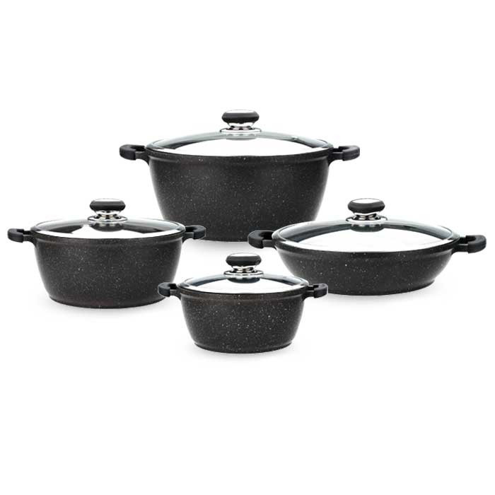 سرویس پخت و پز 8 پارچه زرساب سری گریپ مدل RP-7610-2 سرویس پخت و پز 8 پارچه زرساب سری گریپ مدل RP-7610-2