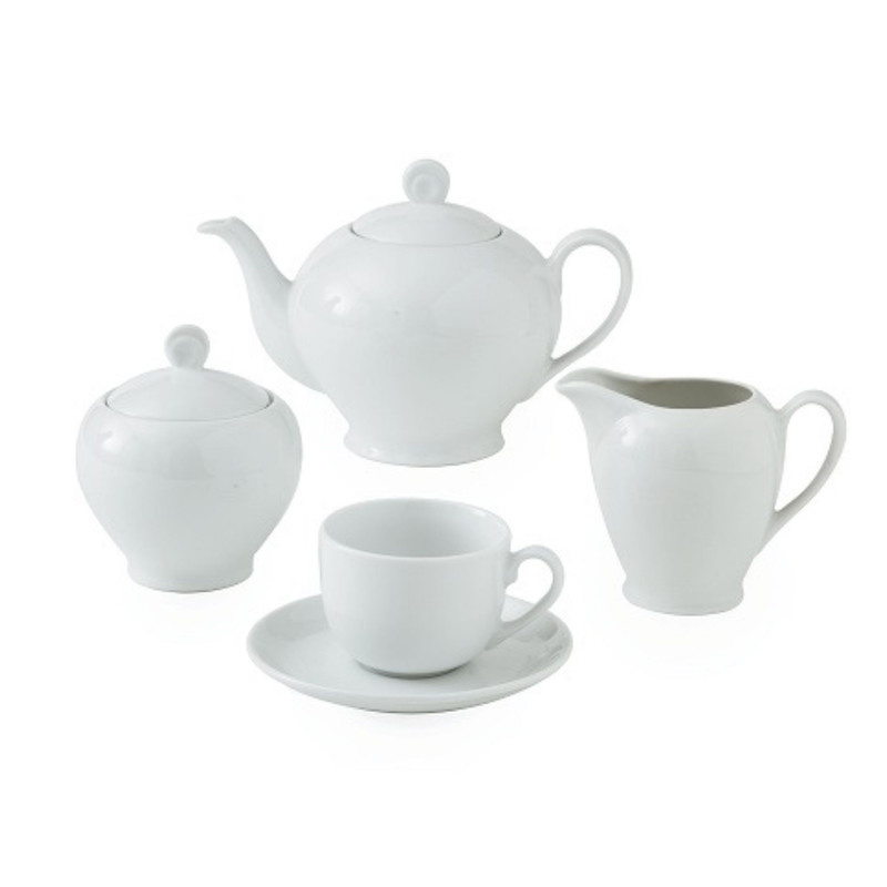 سرویس چای خوری 17 پارچه 6 نفره چینی زرین ایران مدل ایتالیا اف درجه عالی