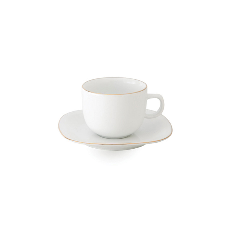 ست فنجان و نعلبکی 12 پارچه چینی زرین ایران مدل کواترو  8 زرین درجه عالی