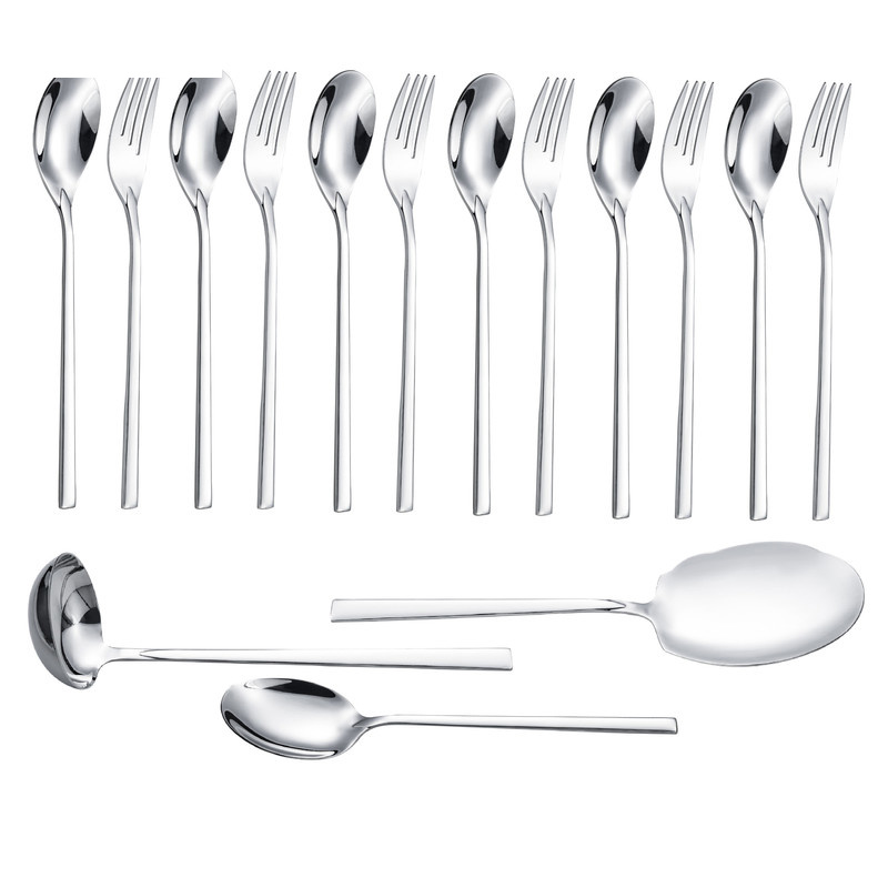 سرویس قاشق و چنگال 15 پارچه جی فی نی مدل G-253