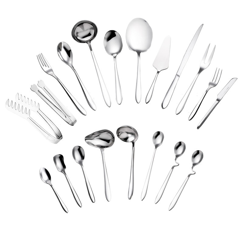 سرویس قاشق و چنگال 105 پارچه جی فی نی مدل 05