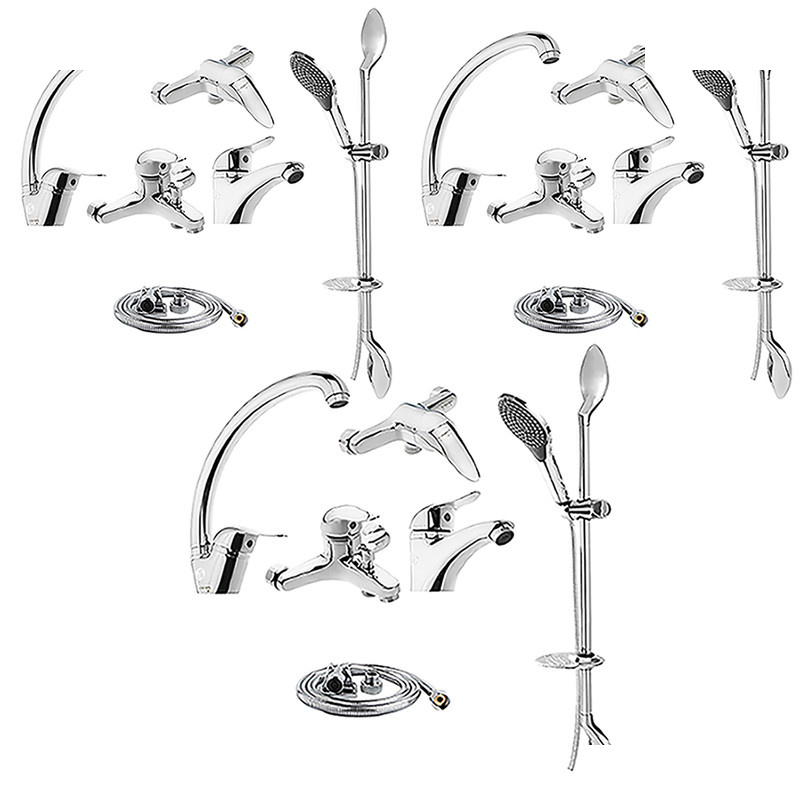 ست شیرآلات حکمت نشان مدل قهرمان مجموعه 18عددی