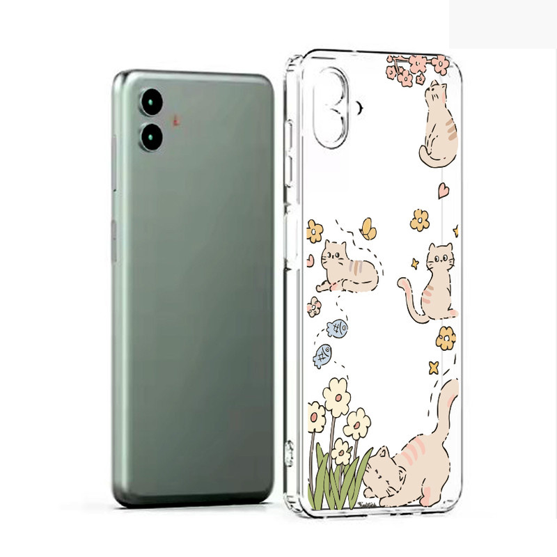 کاور طرح Cat & Flower مناسب برای گوشی موبایل سامسونگ Galaxy A06 کاور طرح Cat & Flower مناسب برای گوشی موبایل سامسونگ Galaxy A06