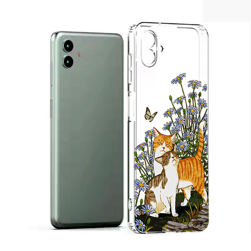 کاور طرح Cat & Butterfly مناسب برای گوشی موبایل سامسونگ Galaxy A06 کاور طرح Cat & Butterfly مناسب برای گوشی موبایل سامسونگ Galaxy A06