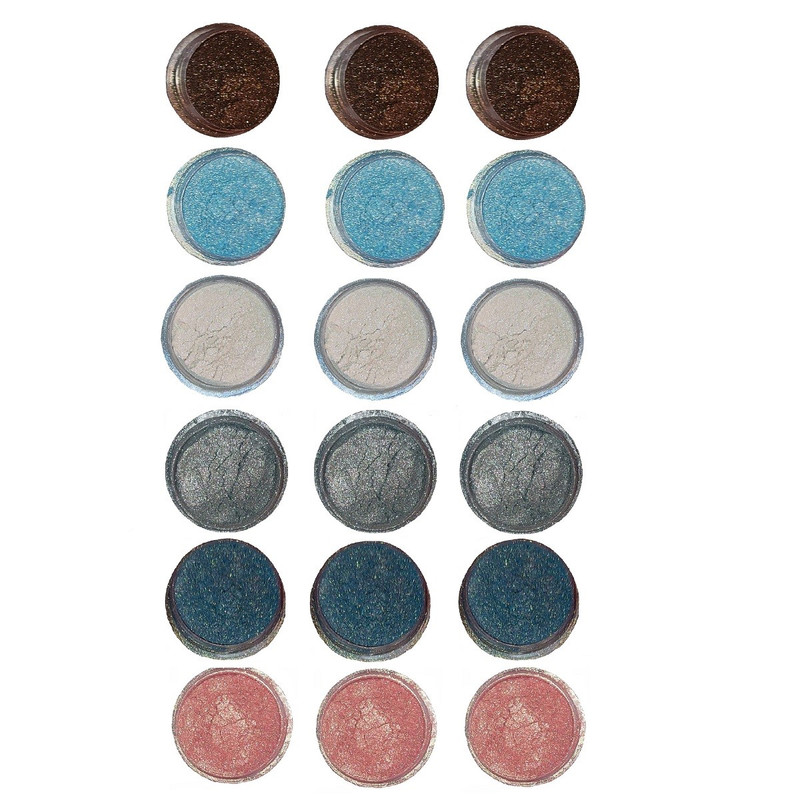 پودر کروم ناخن مدل 4008.289.407.4005.430.4012.4011 بسته 18 عددی