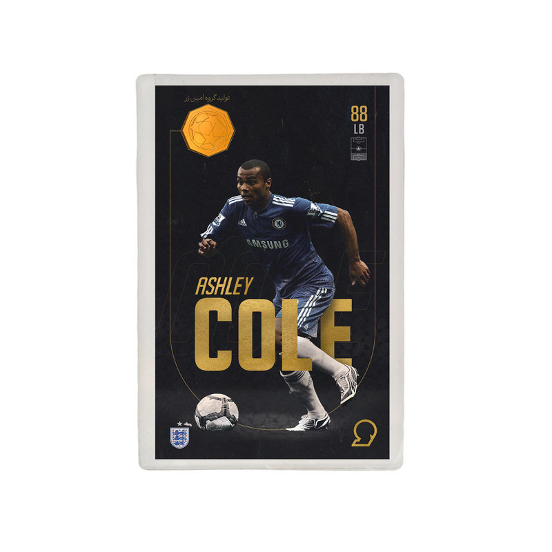 طلا گرمی 18 عیار مدوپد مدل Ashley Cole طرح فوتبالی 2025 کد SO10011