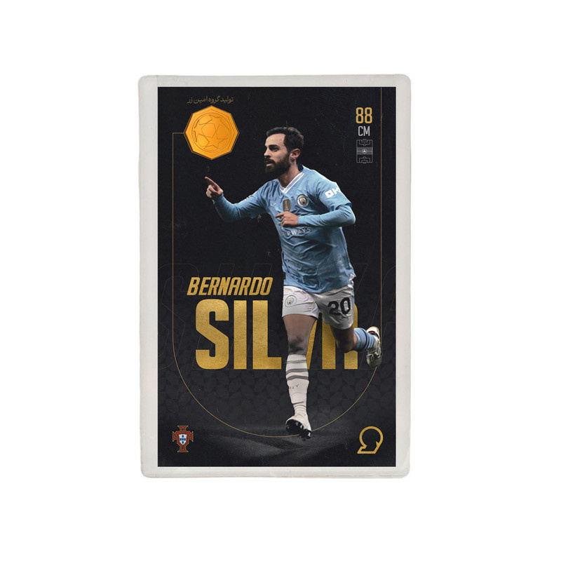 طلا گرمی 18 عیار مدوپد مدل SILVA طرح فوتبالی 2025 کد SO10110