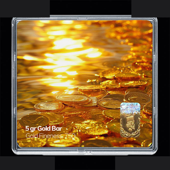 شمش طلا 18 عیار مدوپد مدل سکه کد SG11788