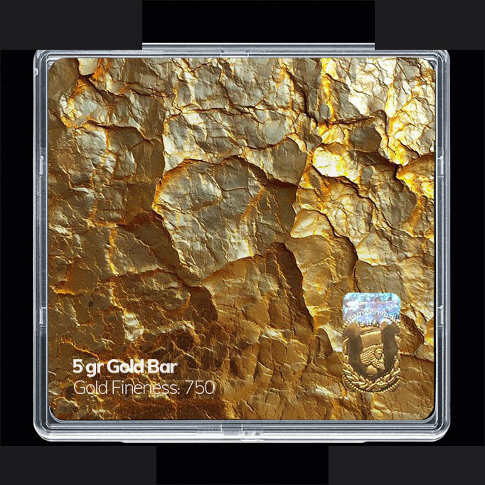 شمش طلا 18 عیار مدوپد مدل طلا کد SG11836