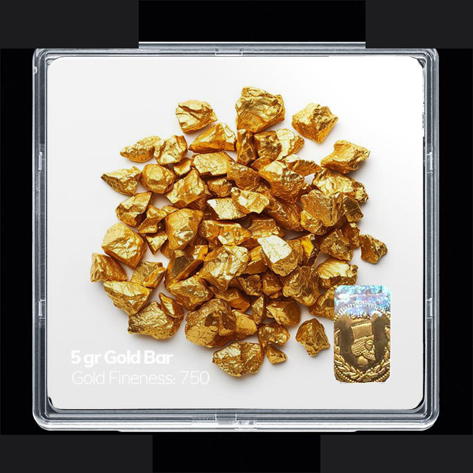 شمش طلا 18 عیار مدوپد مدل طلا کد SG11791