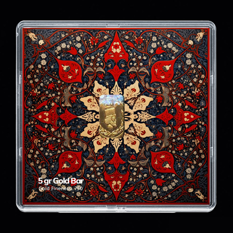 شمش طلا 18 عیار مدوپد مدل SG10089