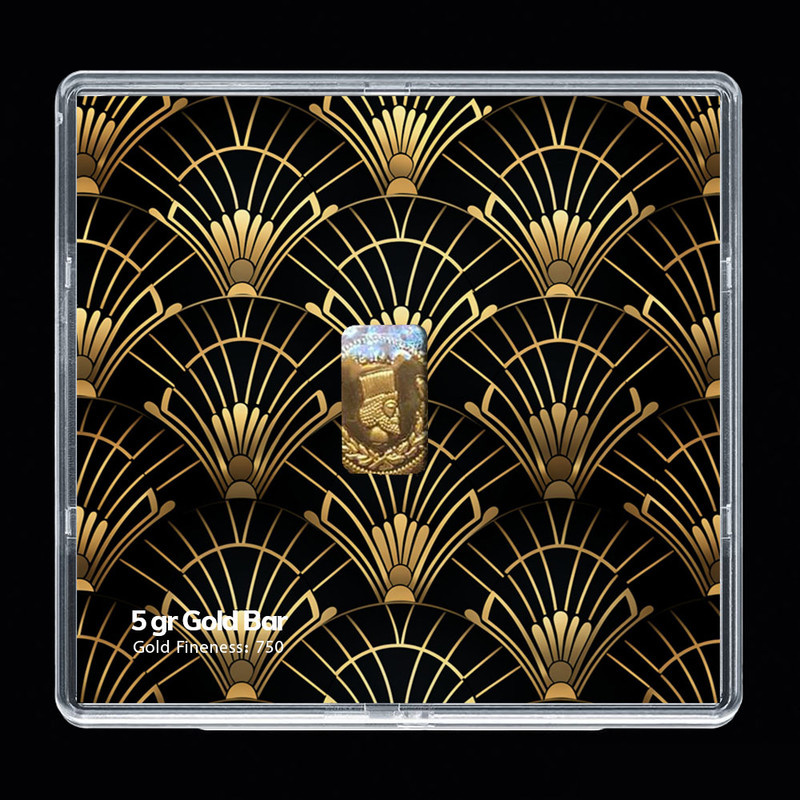 شمش طلا 18 عیار مدوپد مدل مینیاتور کد SG-10205