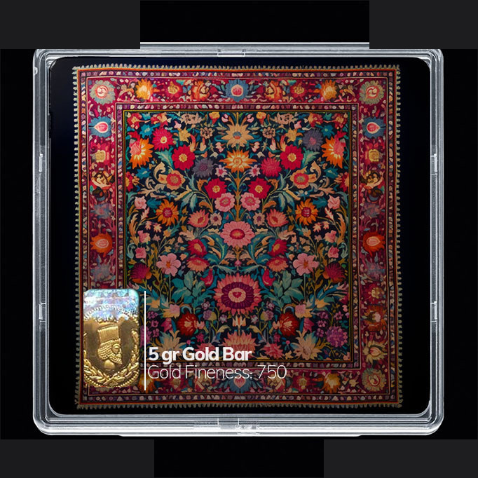 شمش طلا 18 عیار مدوپد مدل مینیاتور کد SG10799