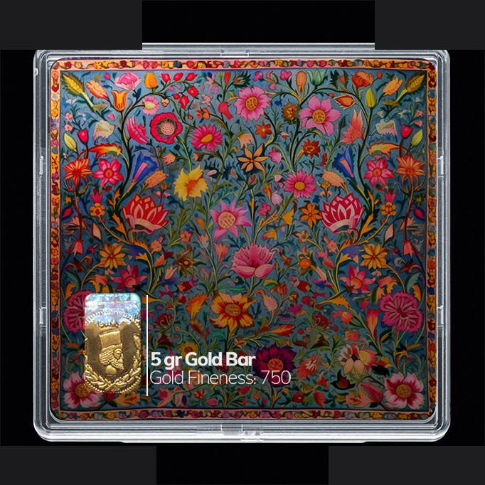 شمش طلا 18 عیار مدوپد مدل مینیاتور کد SG10800