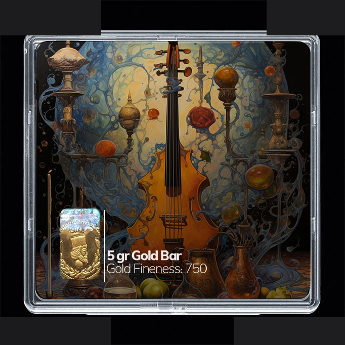 شمش طلا 18 عیار مدوپد مدل ویولن کد SG10852